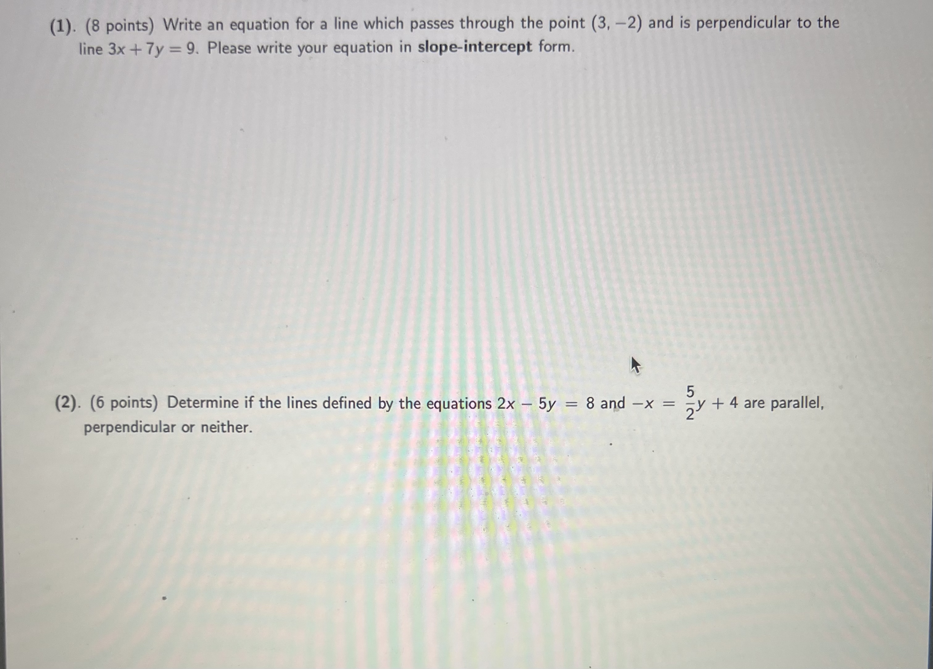 Please show me the steps how to solve these