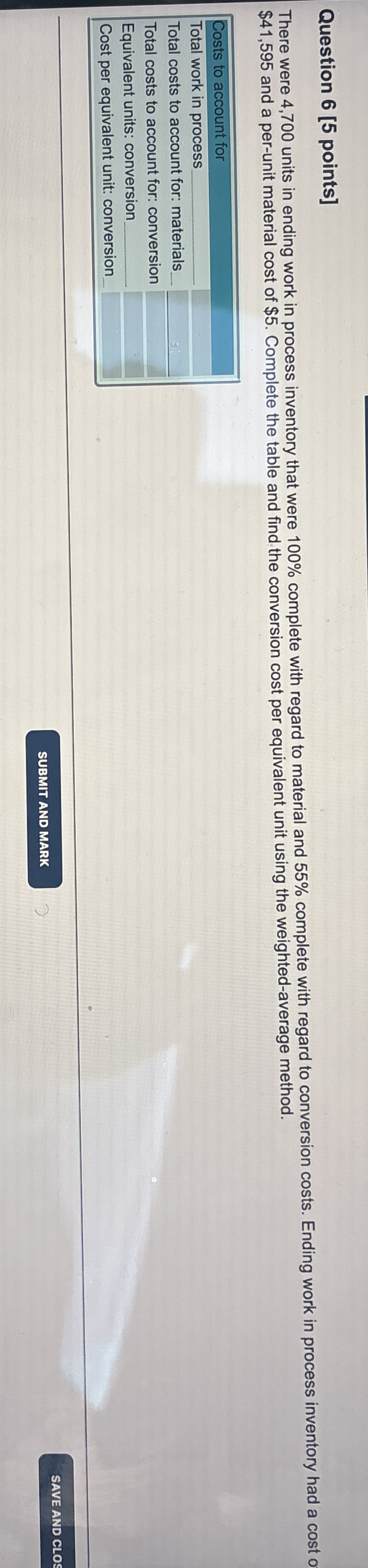 Question 6 [ 5 points ] There were 4 , 7 0 0