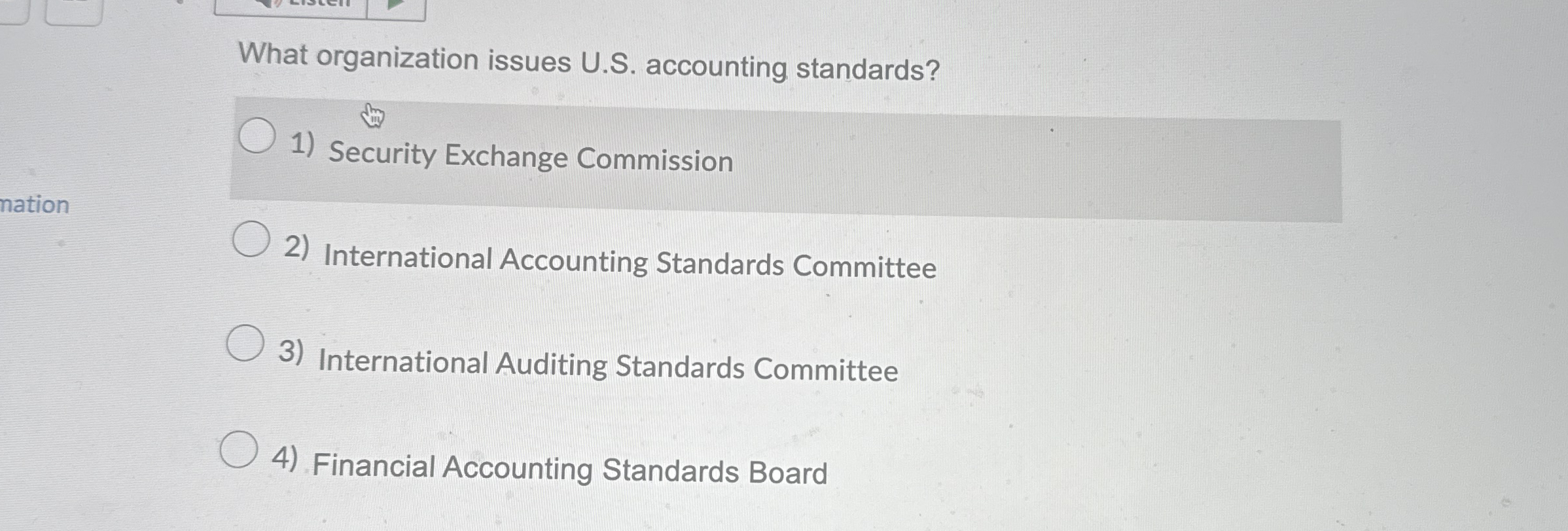 What organization issues U . S . accounting