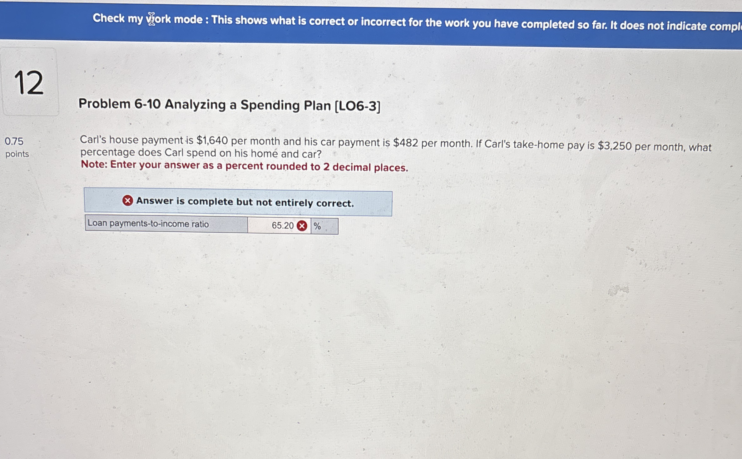 Check my mode : This shows what is correct or