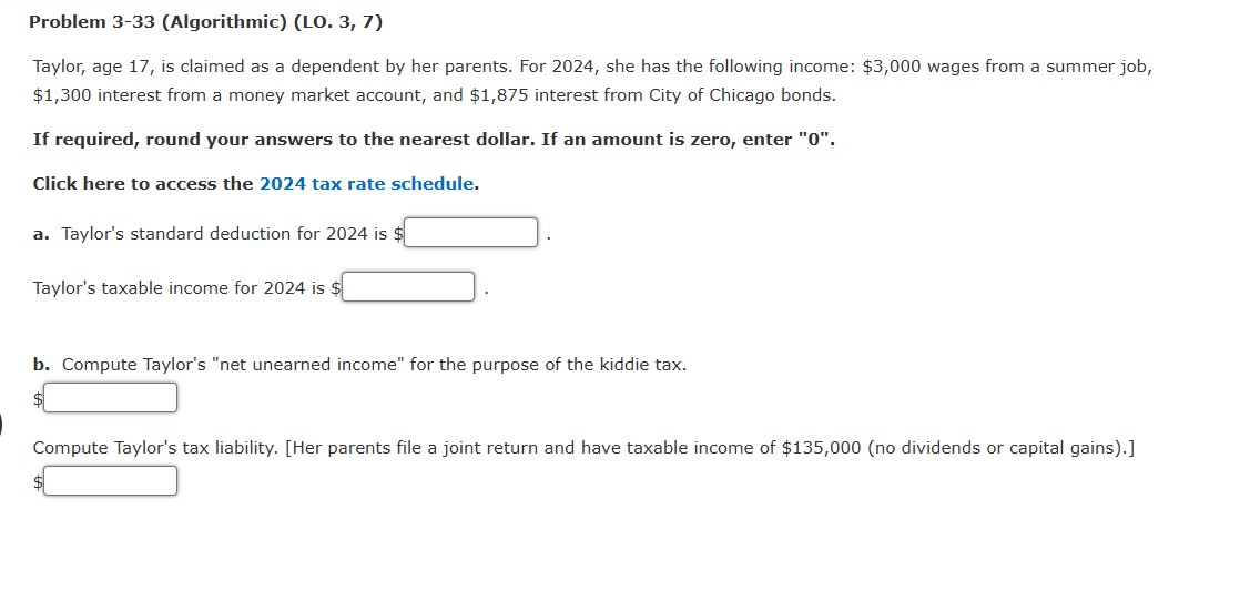 Problem 3 - 3 3 ( Algorithmic ) ( LO . 3 , 7 )