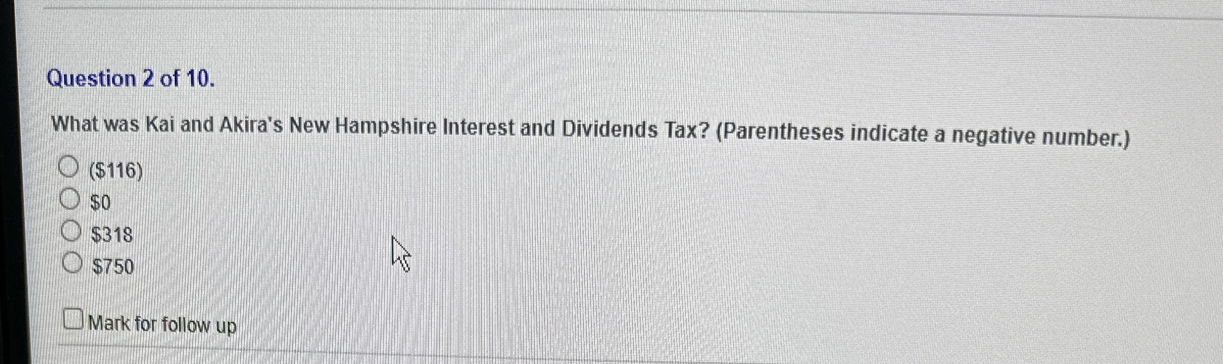 Question 2 of 1 0 . What was Kai and Akira's New