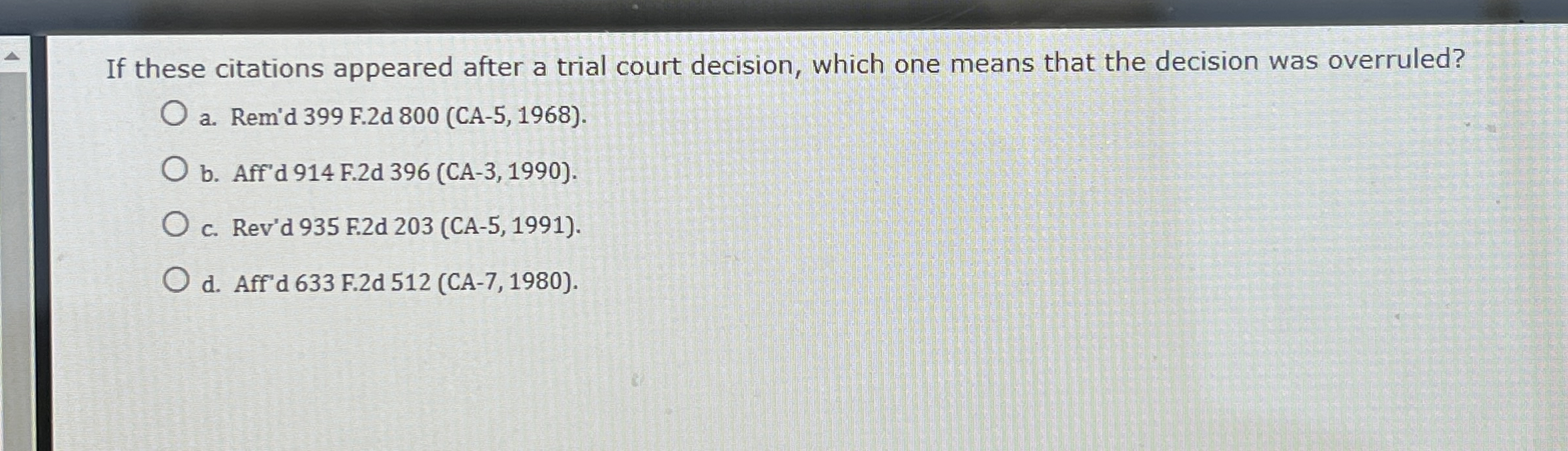 If these citations appeared after a trial court