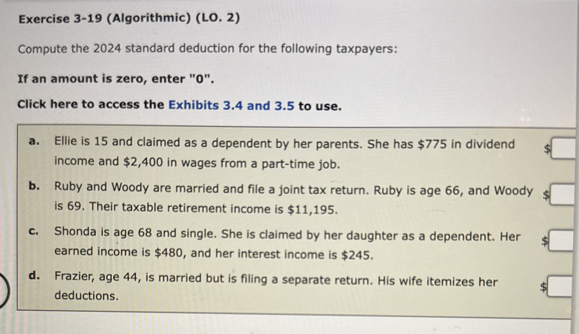 Exercise 3 - 1 9 ( Algorithmic ) ( LO . 2 )