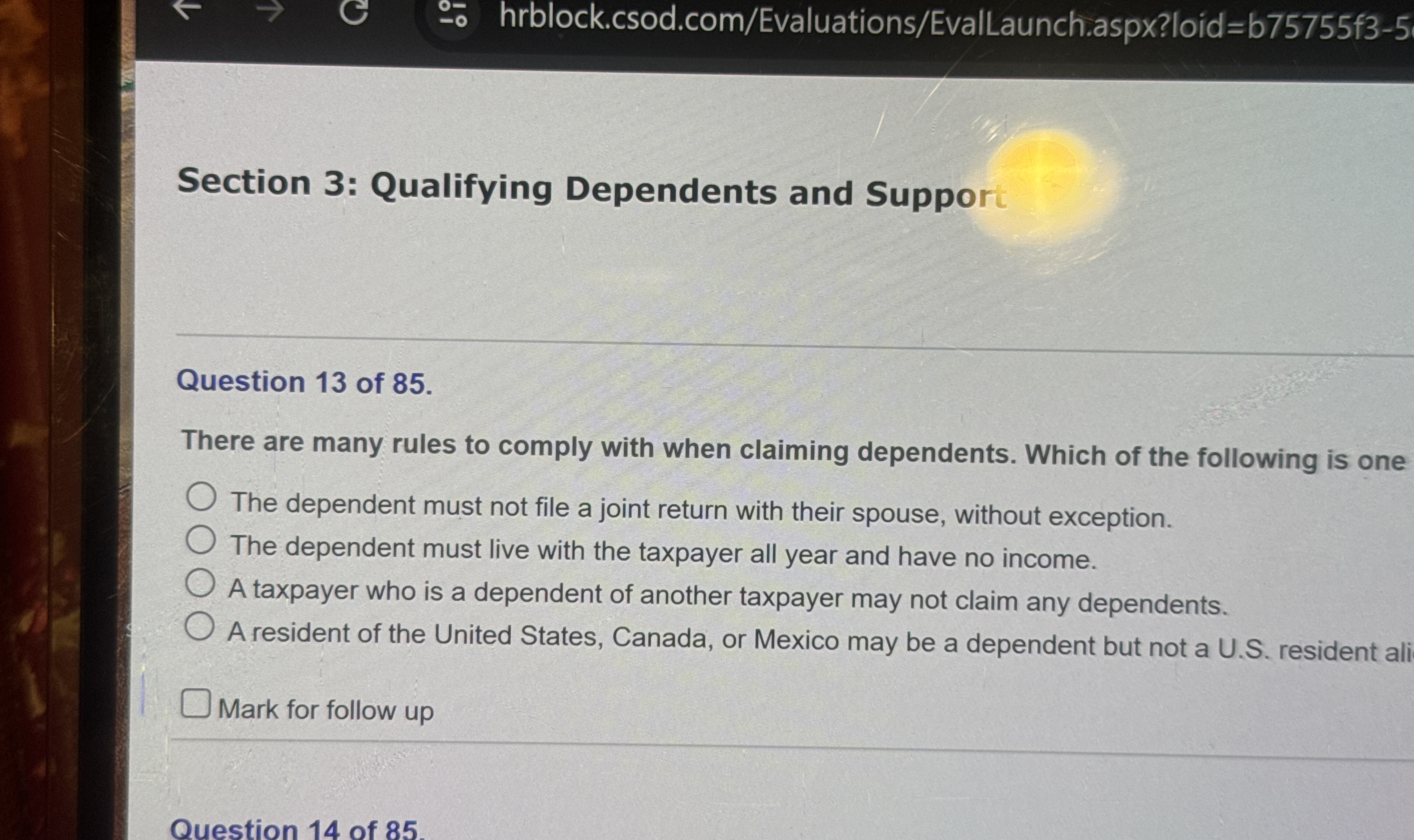 - - hrblock.csod.com / Evaluations / EvalLaunch .