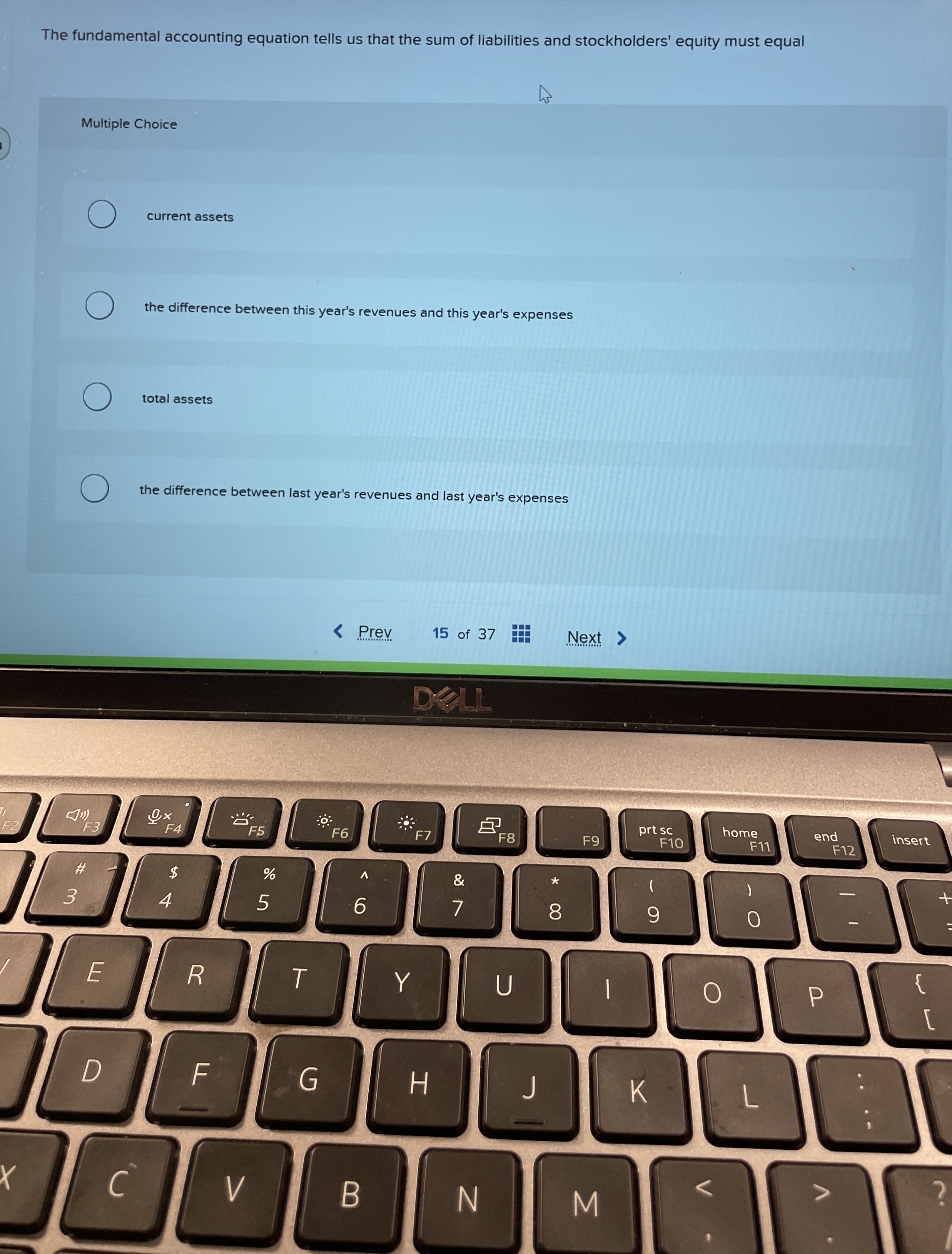 The fundamental accounting equation tells us that