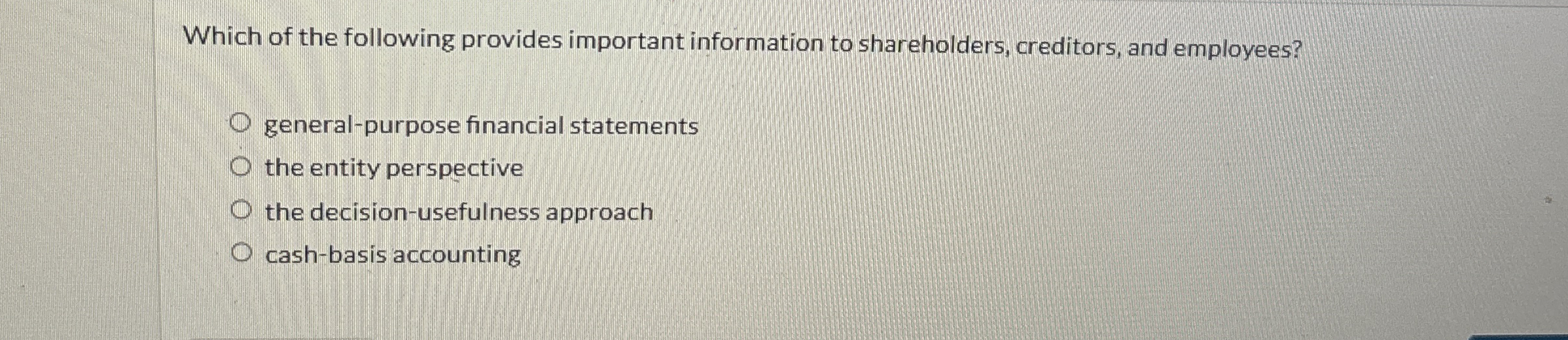 Which of the following provides important