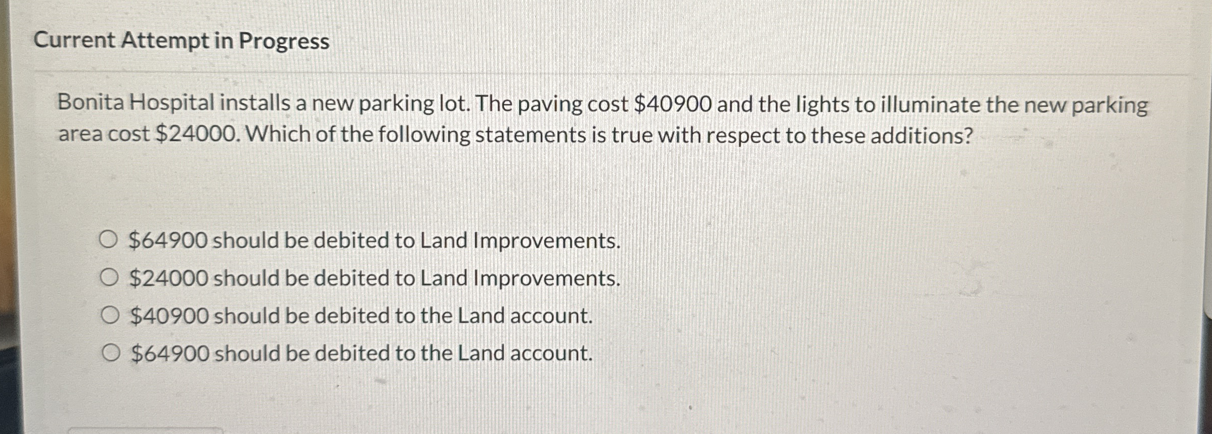 Current Attempt in Progress Bonita Hospital