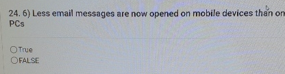 2 4 . 6 ) Less email messages are now opened on