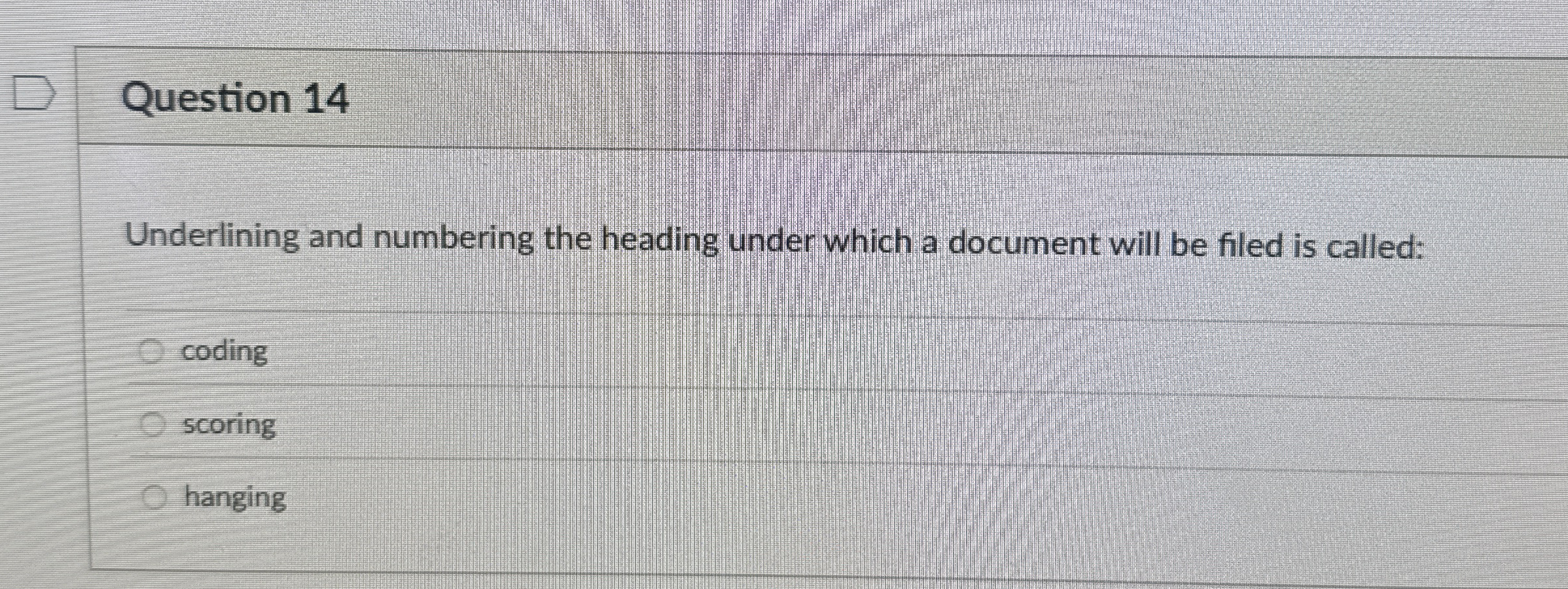 Question 1 4 Underlining and numbering the