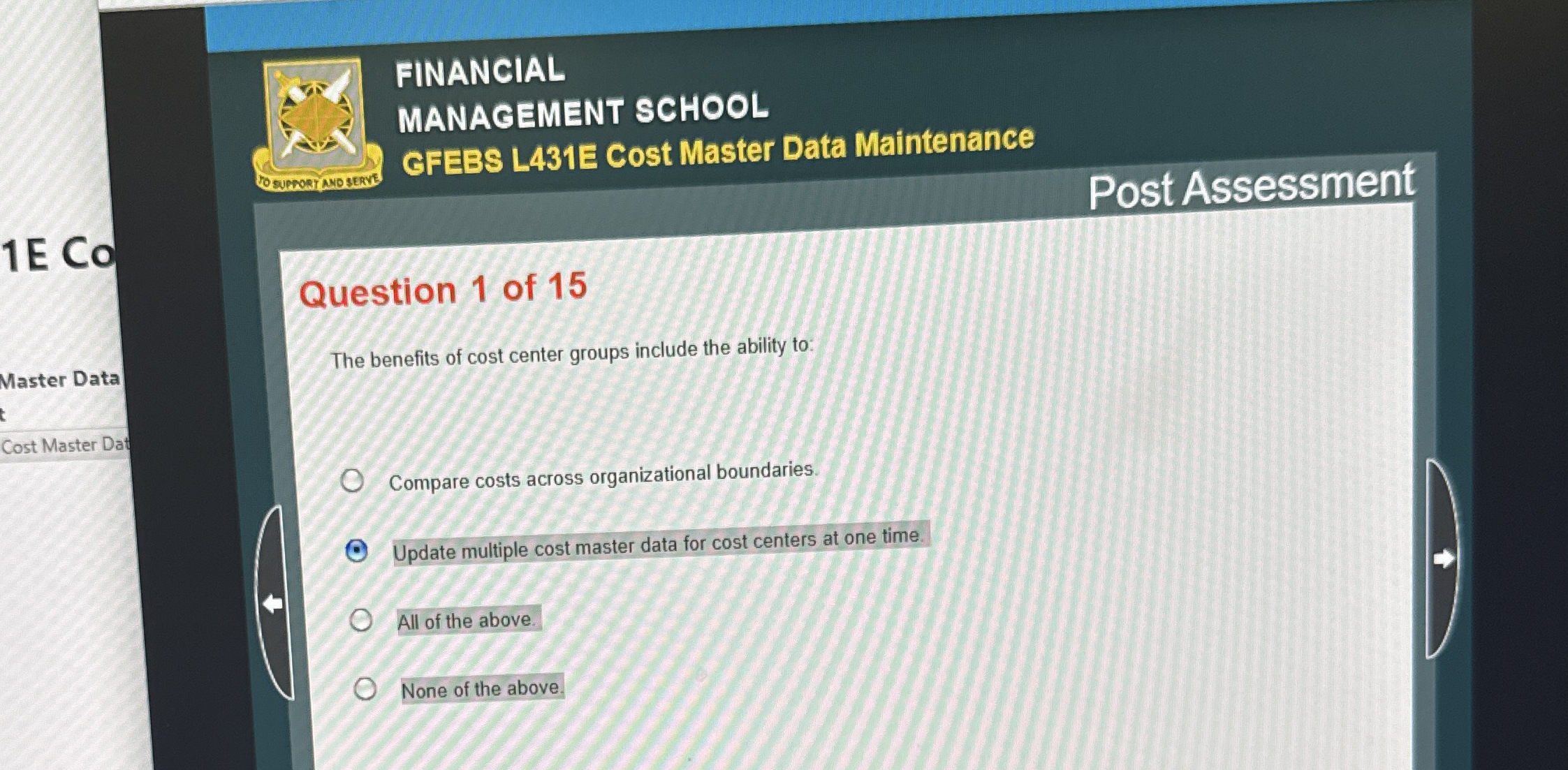FINANCIAL MANAGEMENT SCHOOL gFEBS L 4 3 1 E Cost