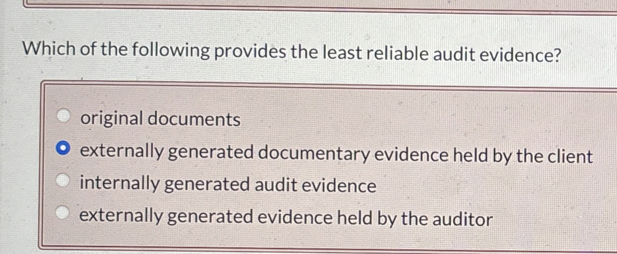 Which of the following provides the least