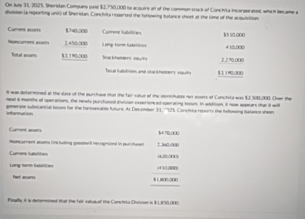 on july 3 1 , 2 0 2 5 , sheridan company paid $ 2