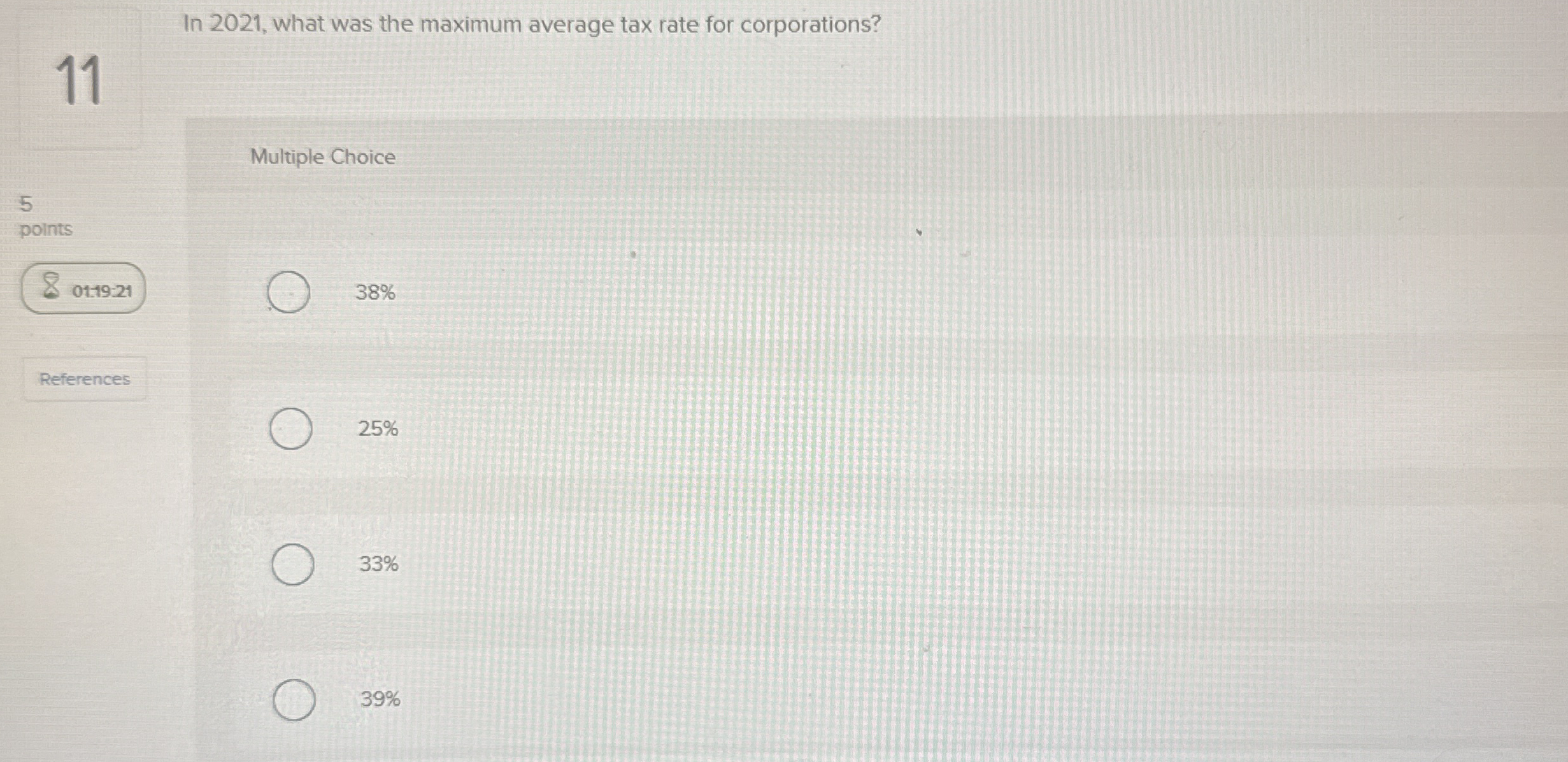 In 2 0 2 1 , what was the maximum average tax
