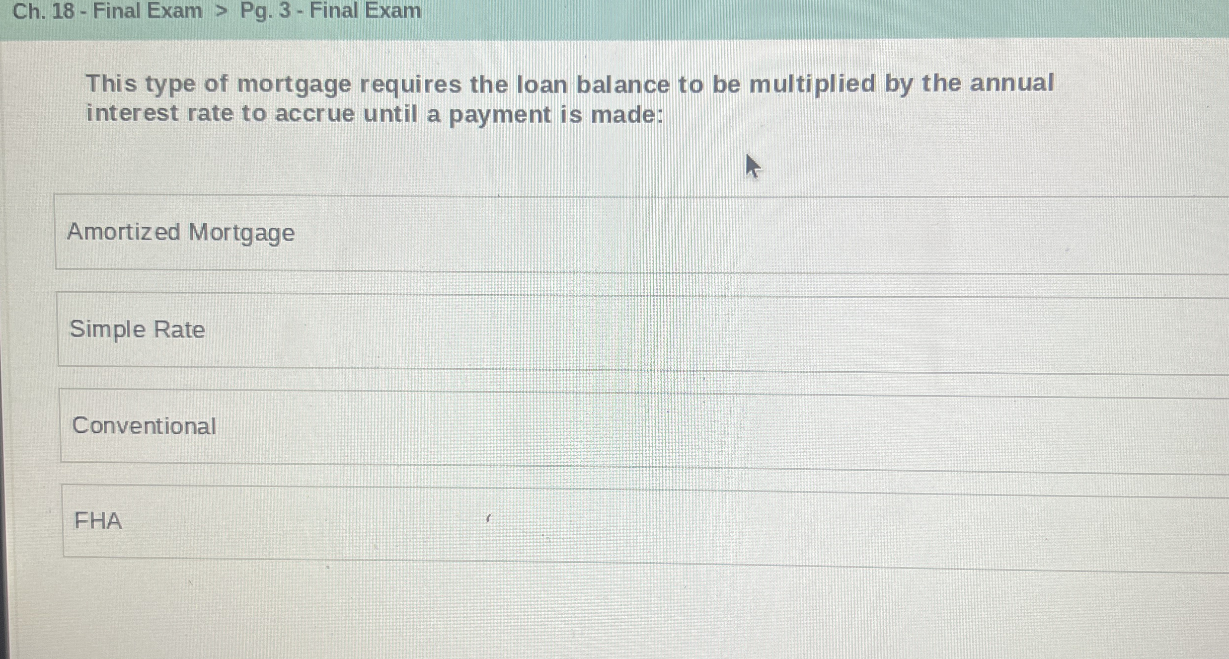 Ch . 1 8 - Final Exam > Pg . 3 - Final Exam This