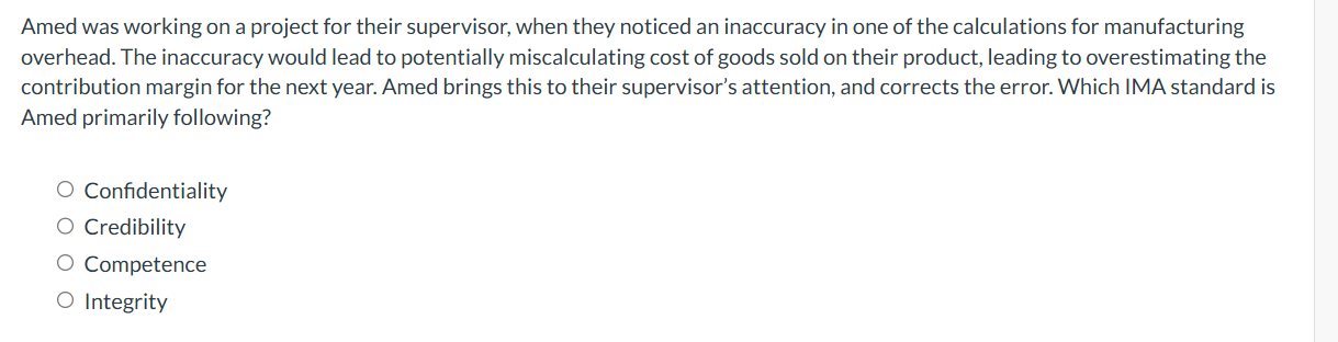 Amed was working on a project for their