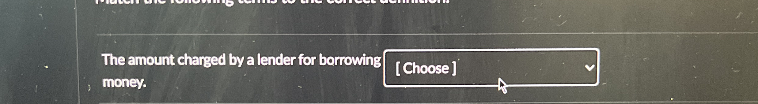 The amount charged by a lender for borrowing [