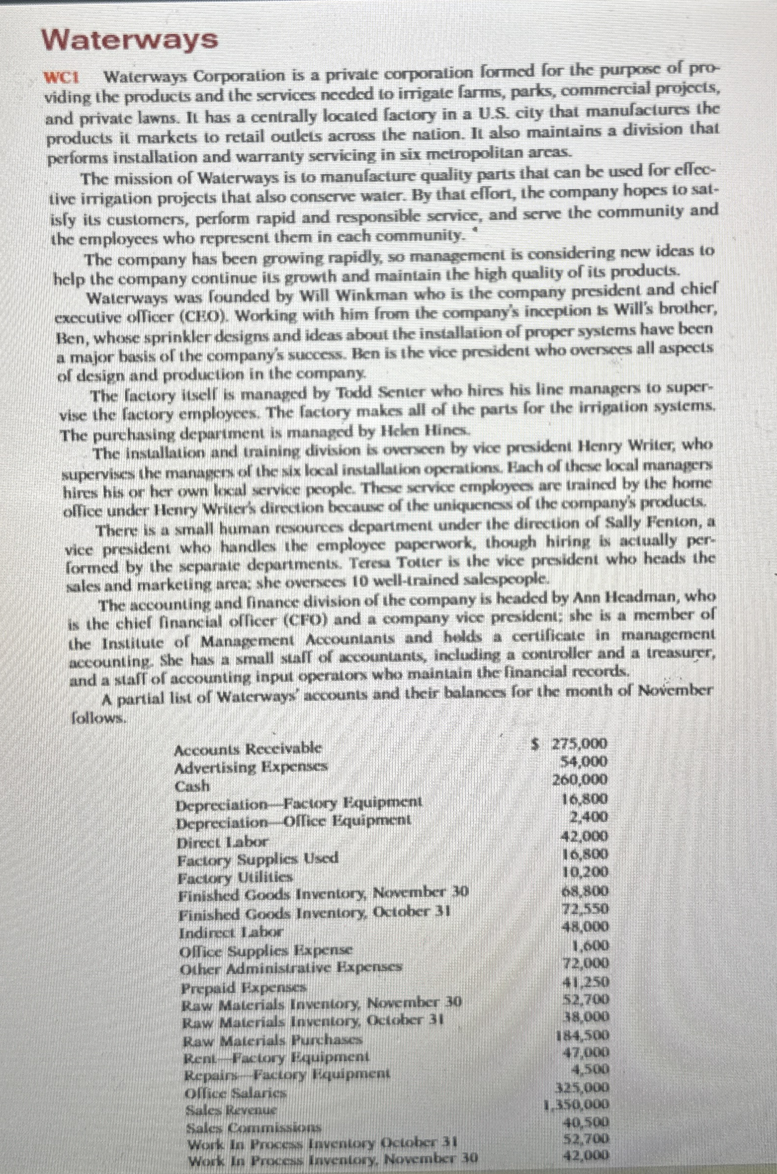 A ) based on the information given, construct an