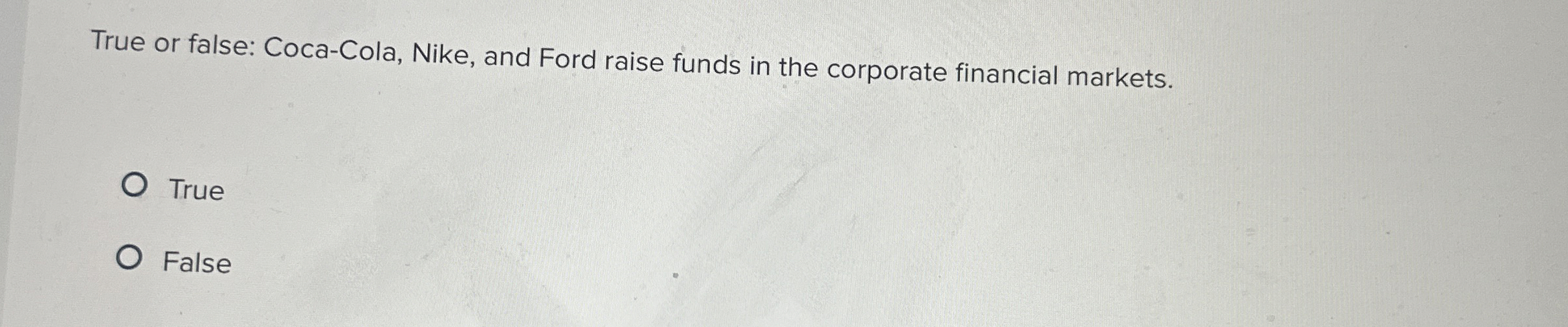True or false: Coca - Cola, Nike, and Ford raise