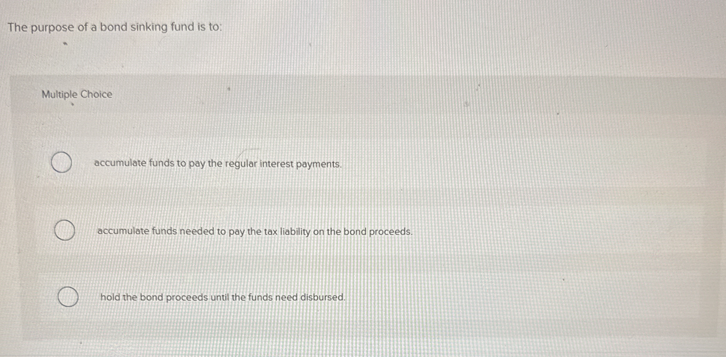 The purpose of a bond sinking fund is to: