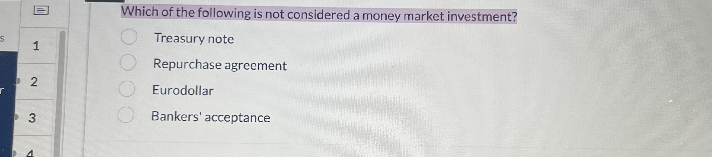 Which of the following is not considered a money