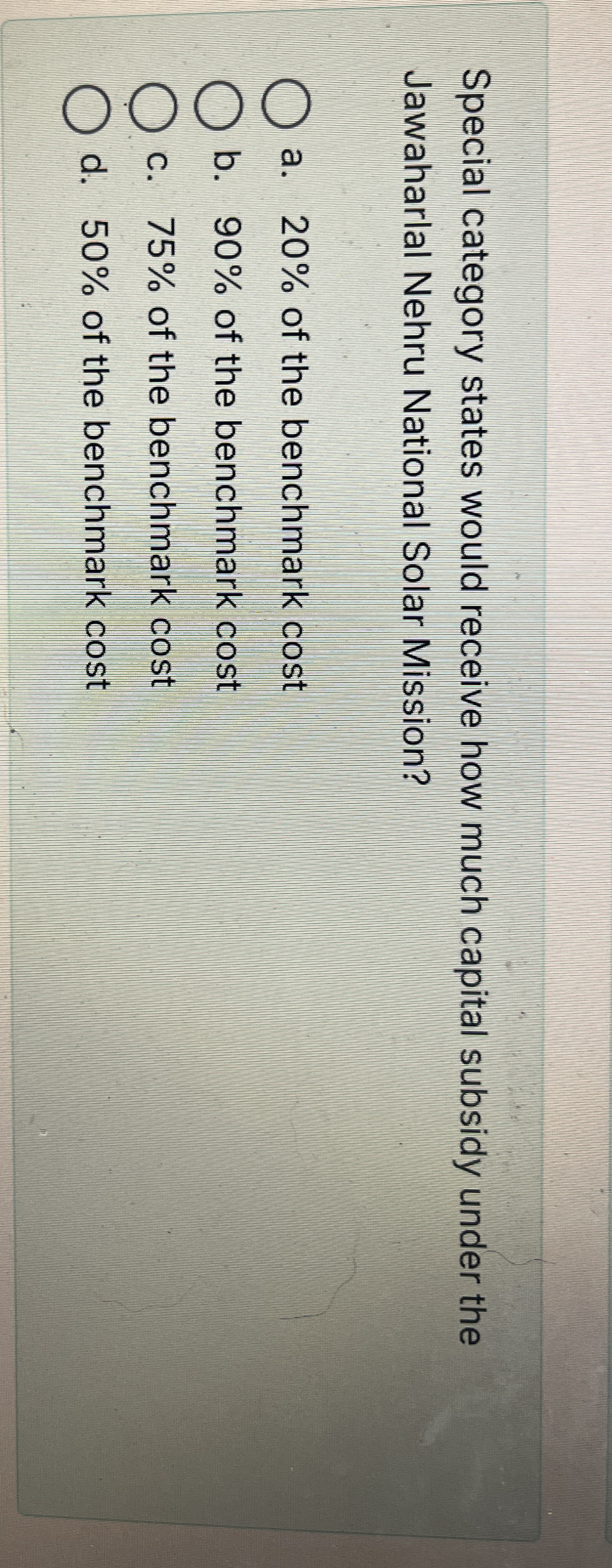 Special category states would receive how much