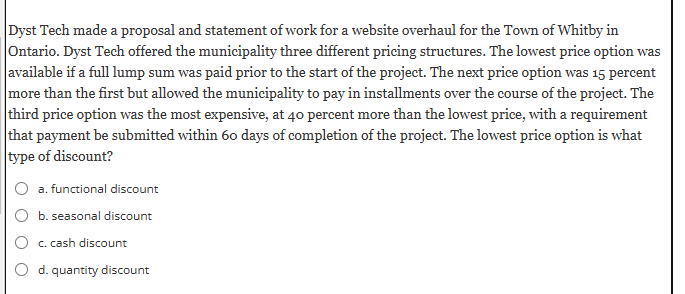 Dyst Tech made a proposal and statement of work