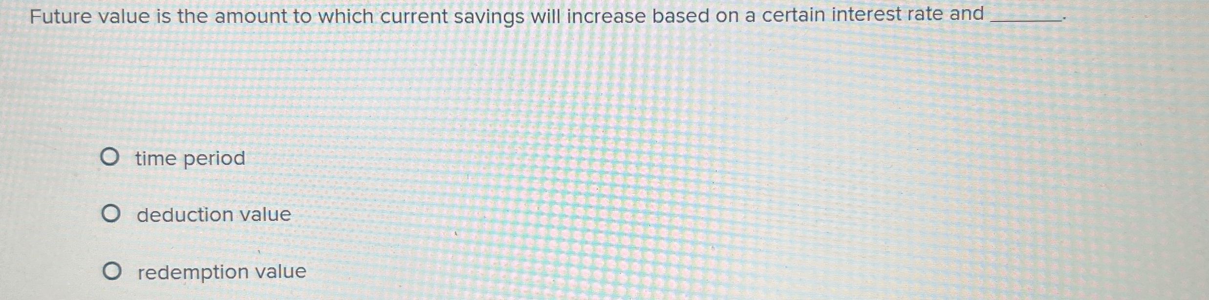 Future value is the amount to which current