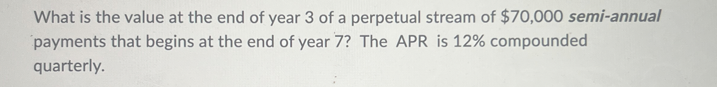 What is the value at the end of year 3 of a