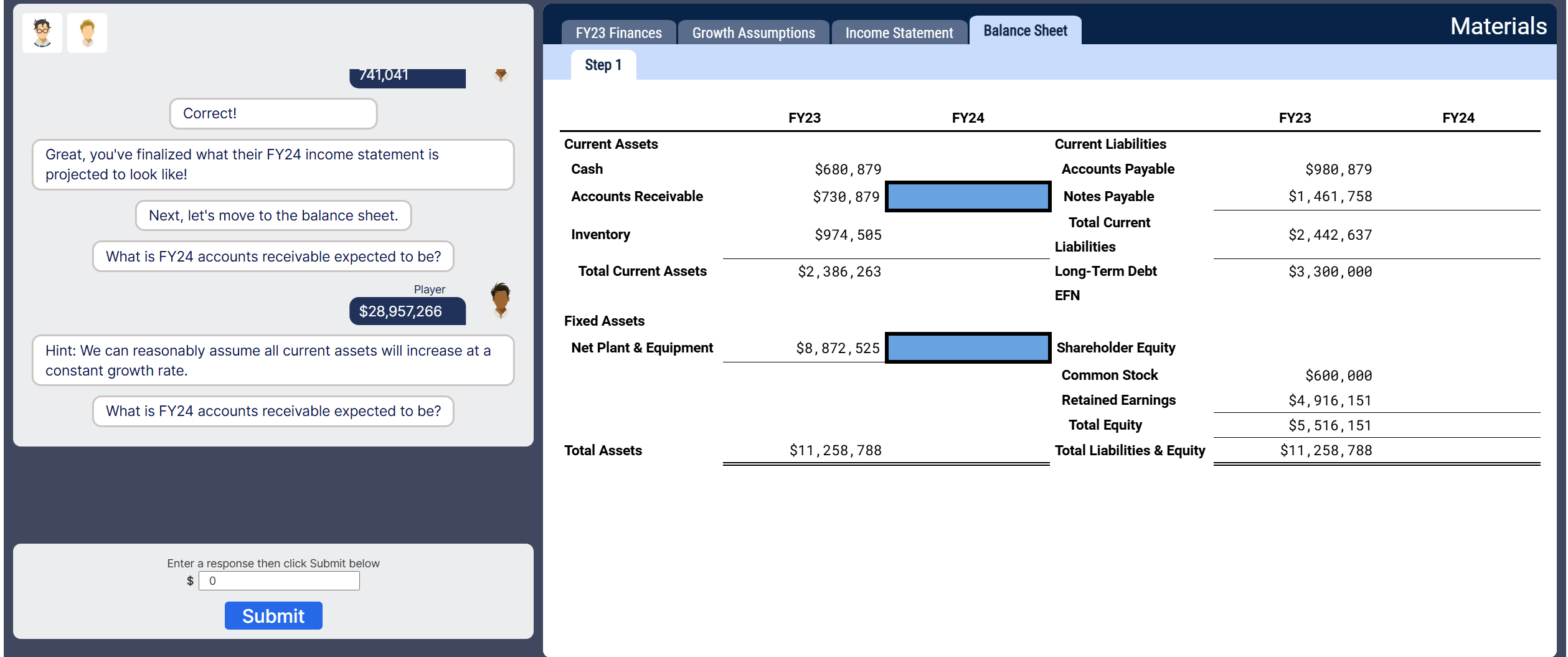 FY 2 3 Finances Step 1
