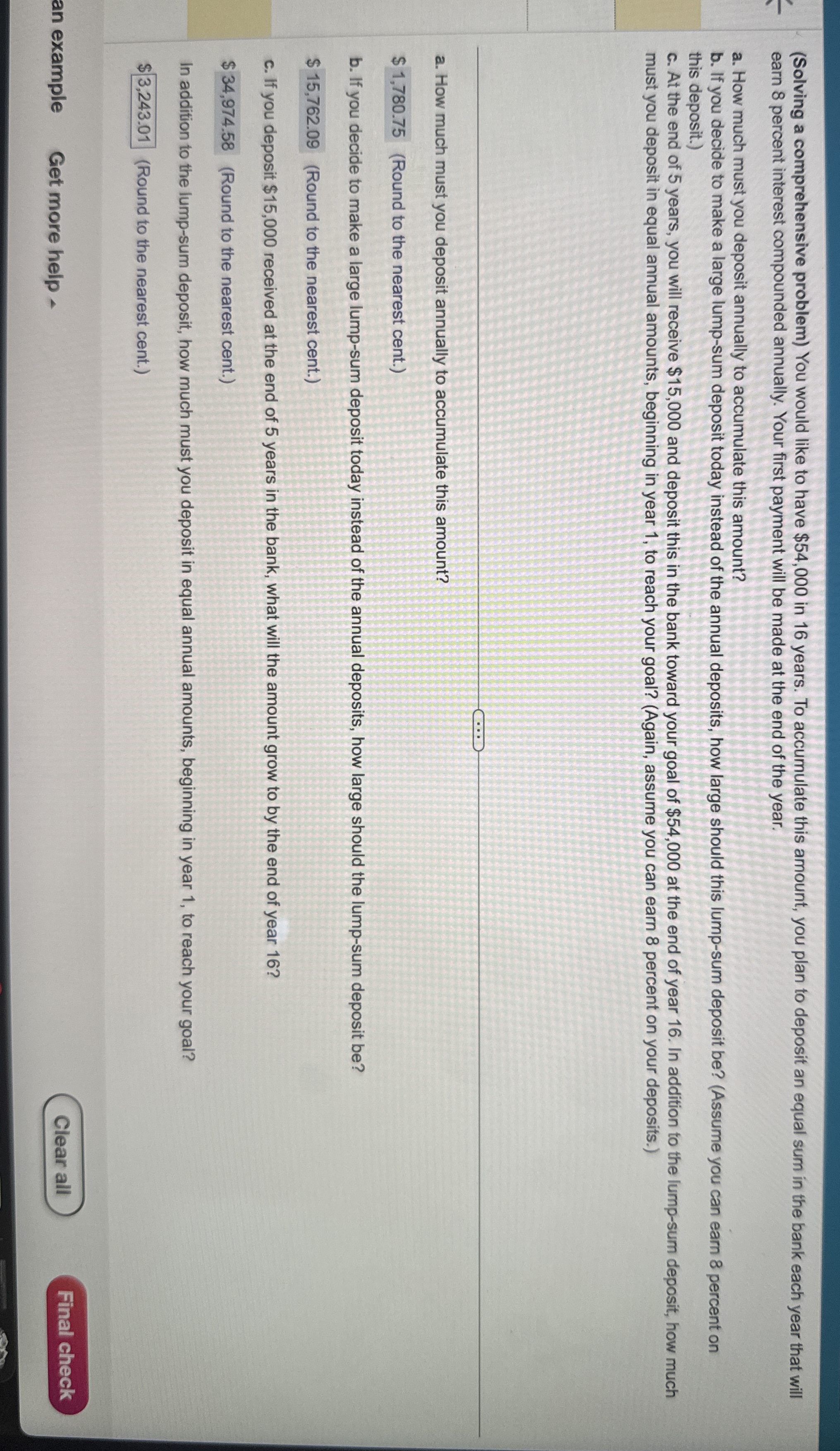 ( Solving a comprehensive problem ) You would