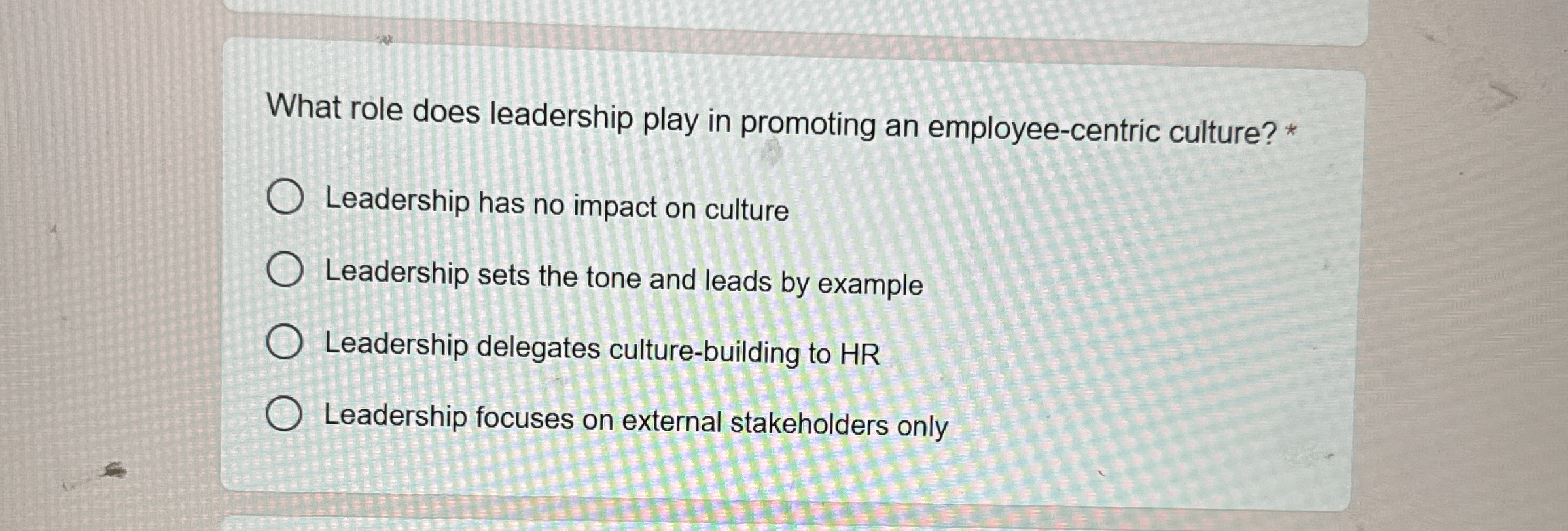 What role does leadership play in promoting an