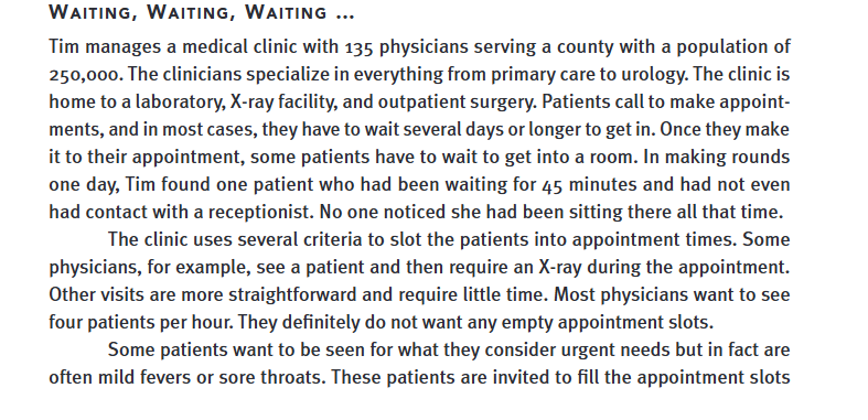 Read Chapter 1 0 Case Study - Waiting, Waiting,