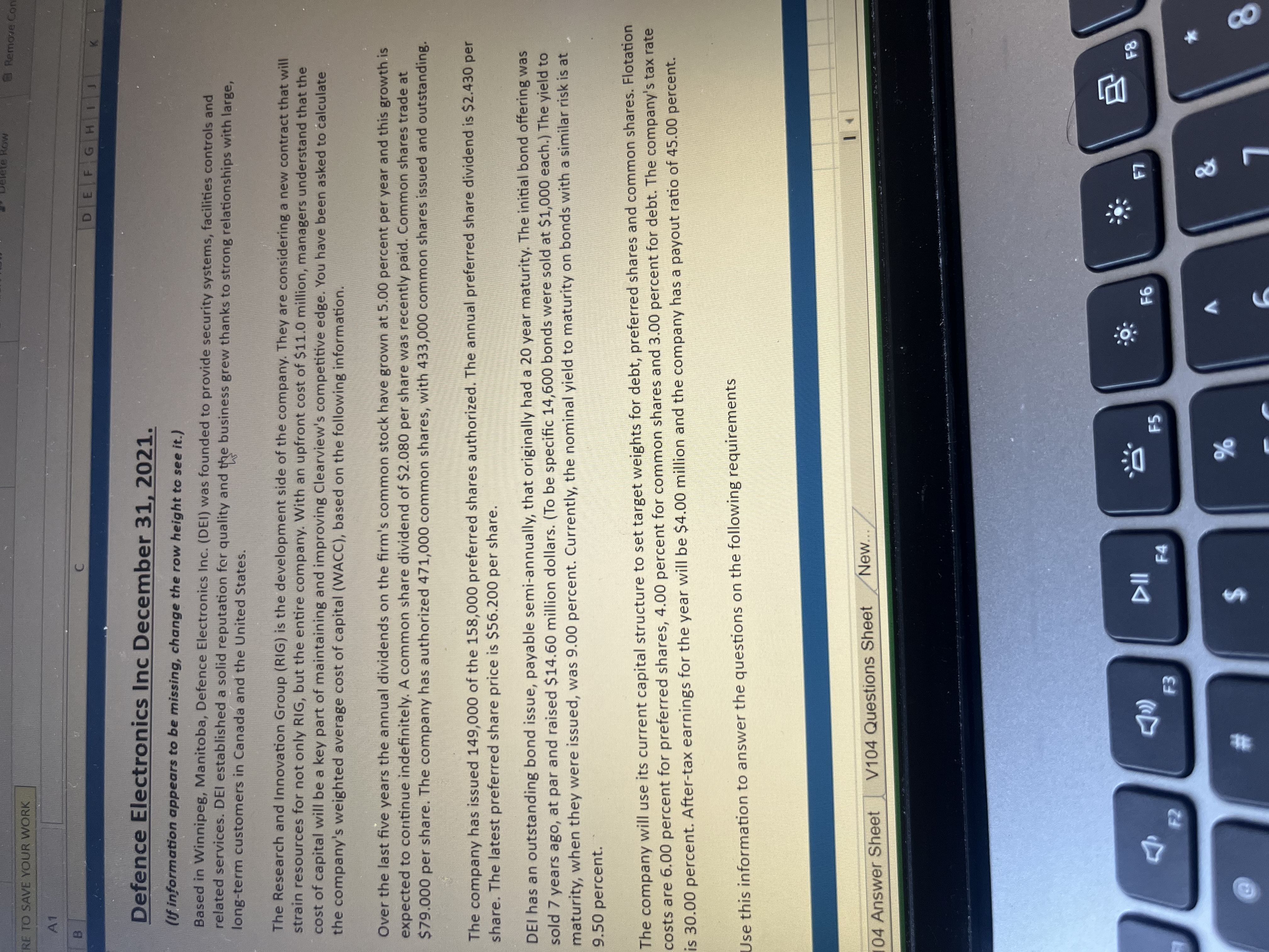 Find market values of outstanding bonds,