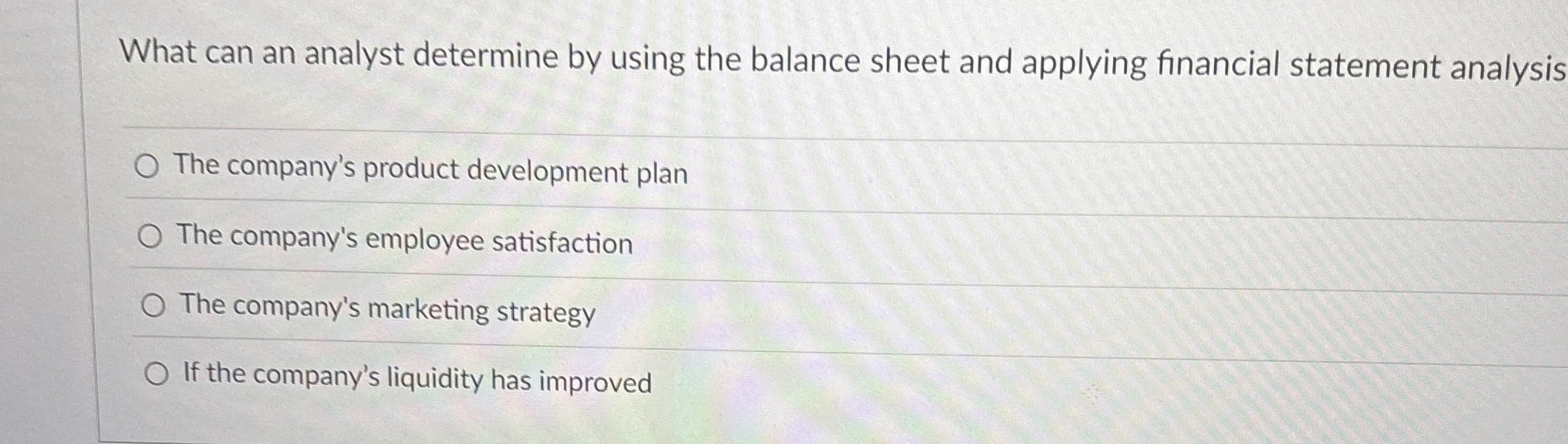 What can an analyst determine by using the