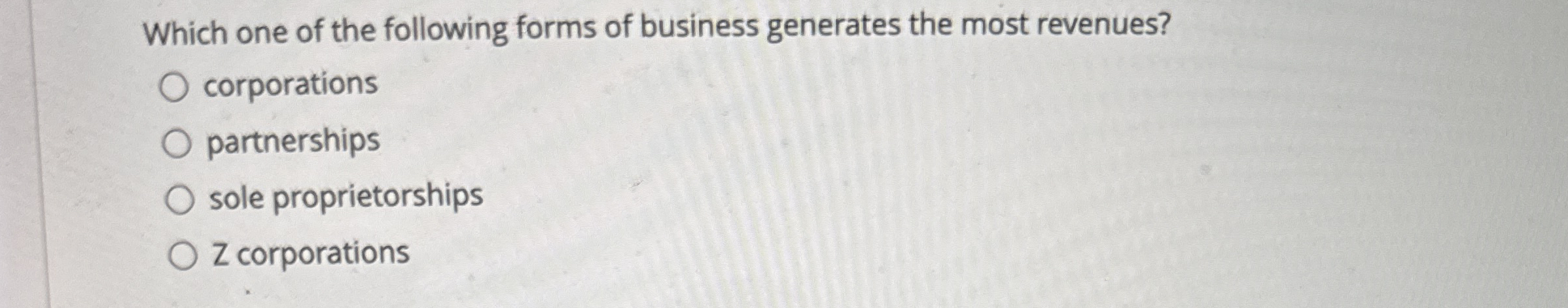 Which one of the following forms of business
