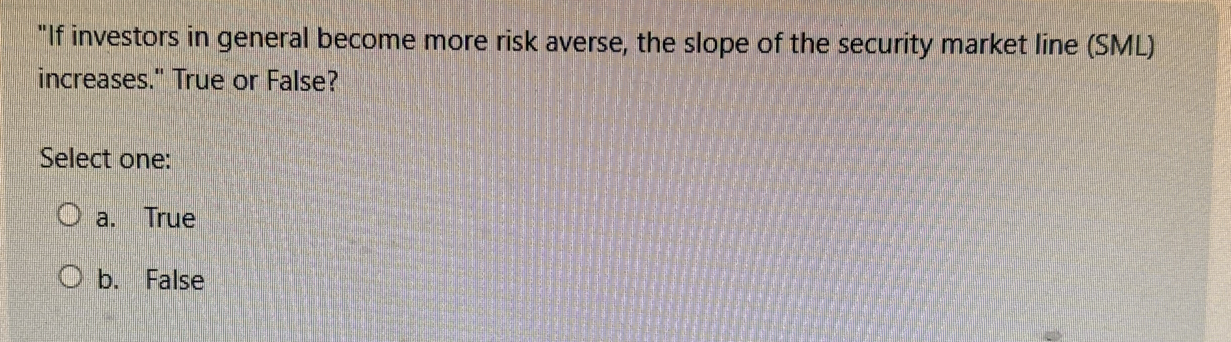 " If investors in general become more risk