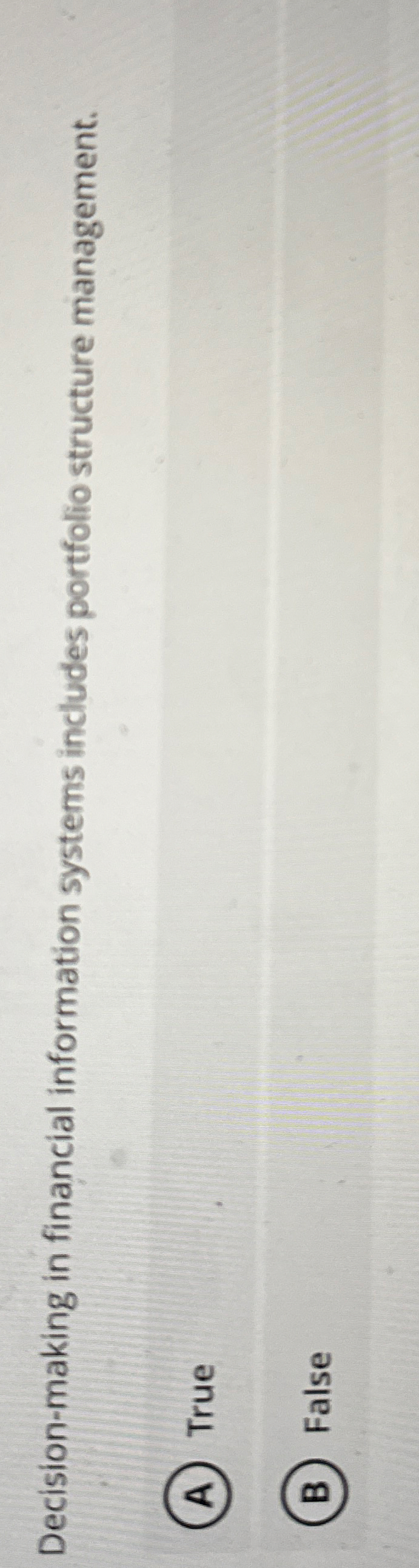 Decision - making in financial information
