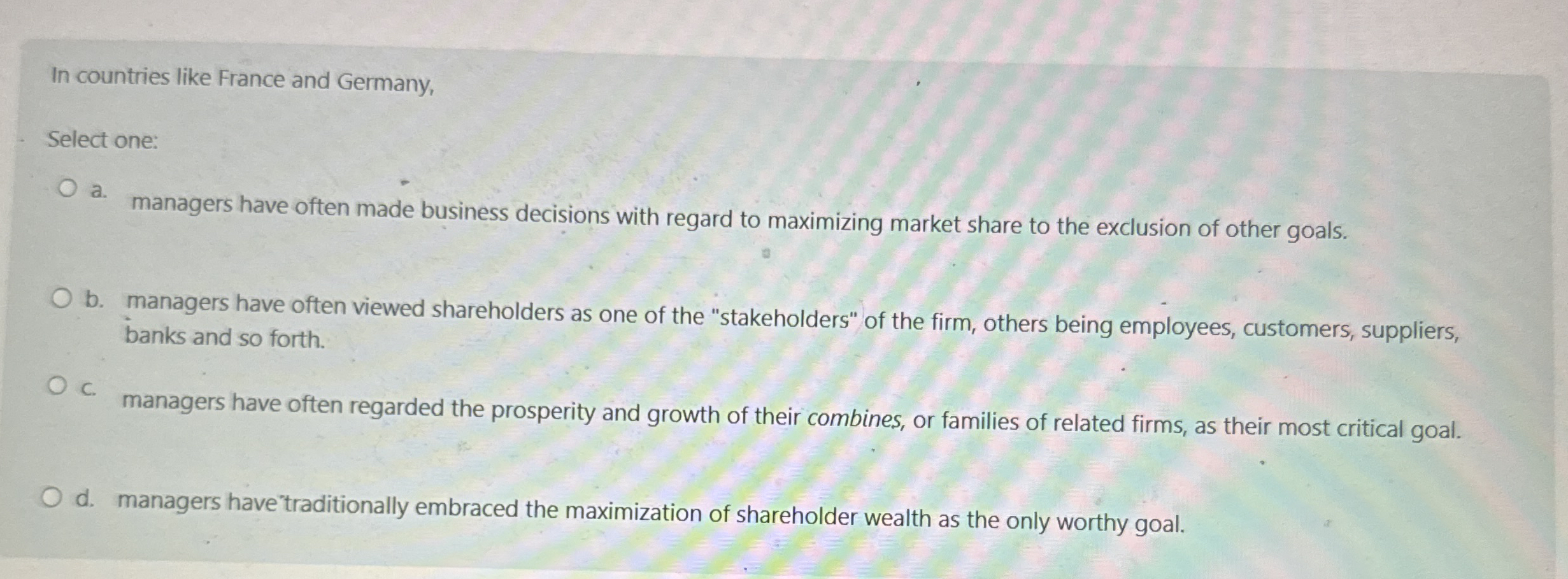 Suppose Mr . Lee and his relatives hold 3 0