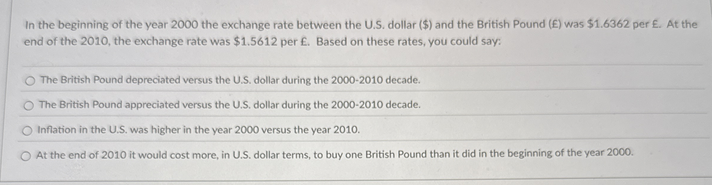 In the beginning of the year 2 0 0 0 the exchange
