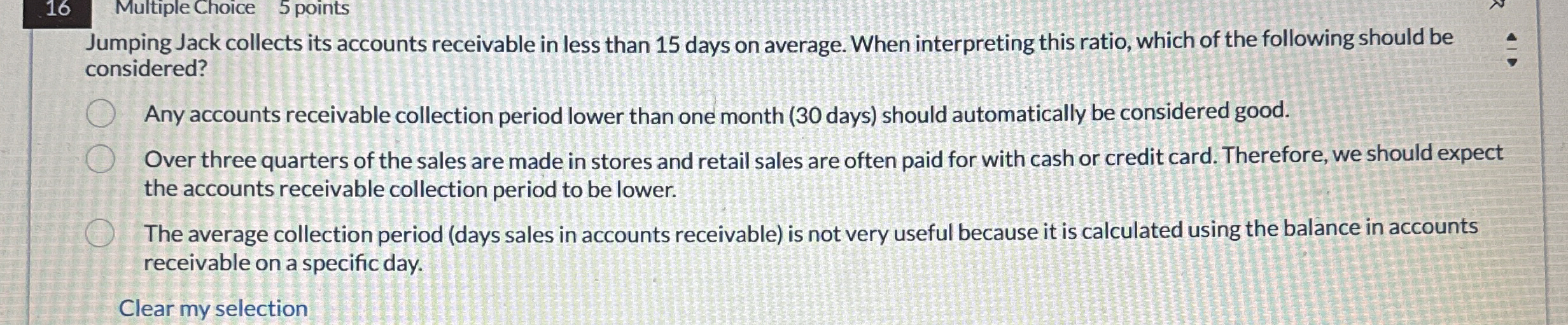 1 6 Multiple Choice 5 points Jumping Jack