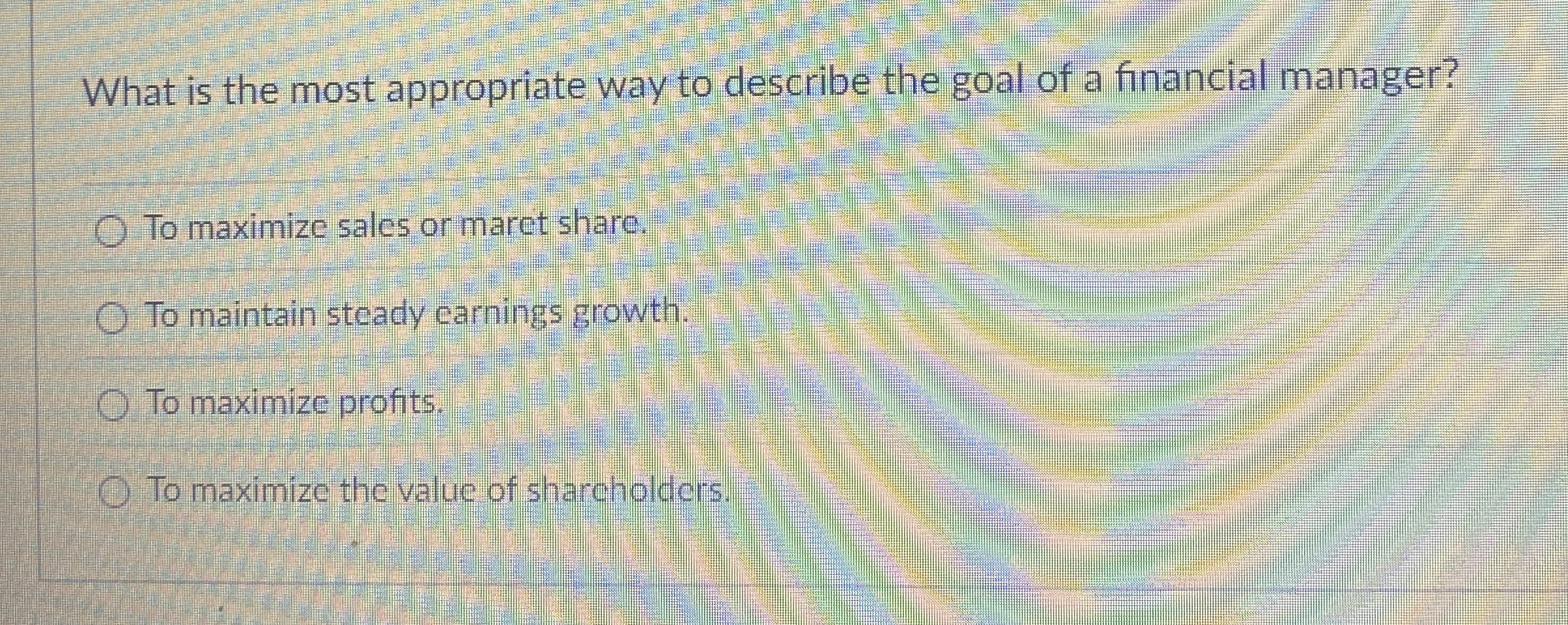 What is the most appropriate way to describe the