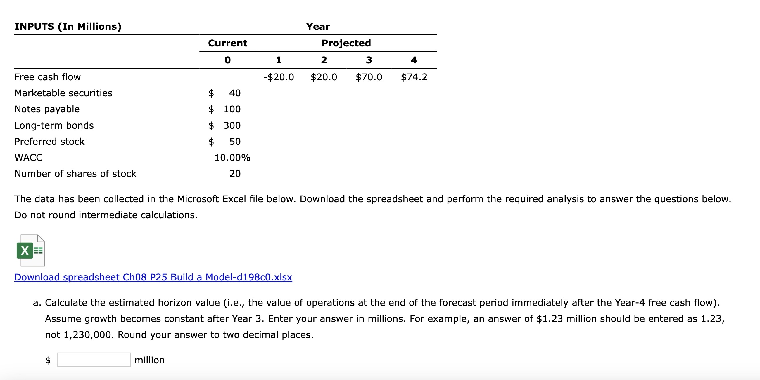 Download spreadsheet Ch 0 8 P 2 5 Build a Model -