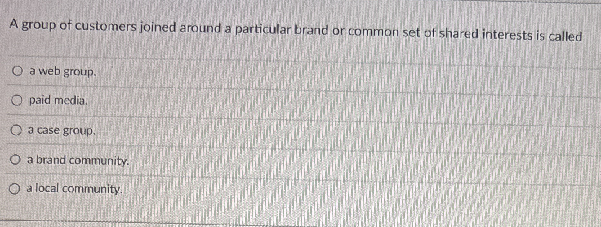 A group of customers joined around a particular