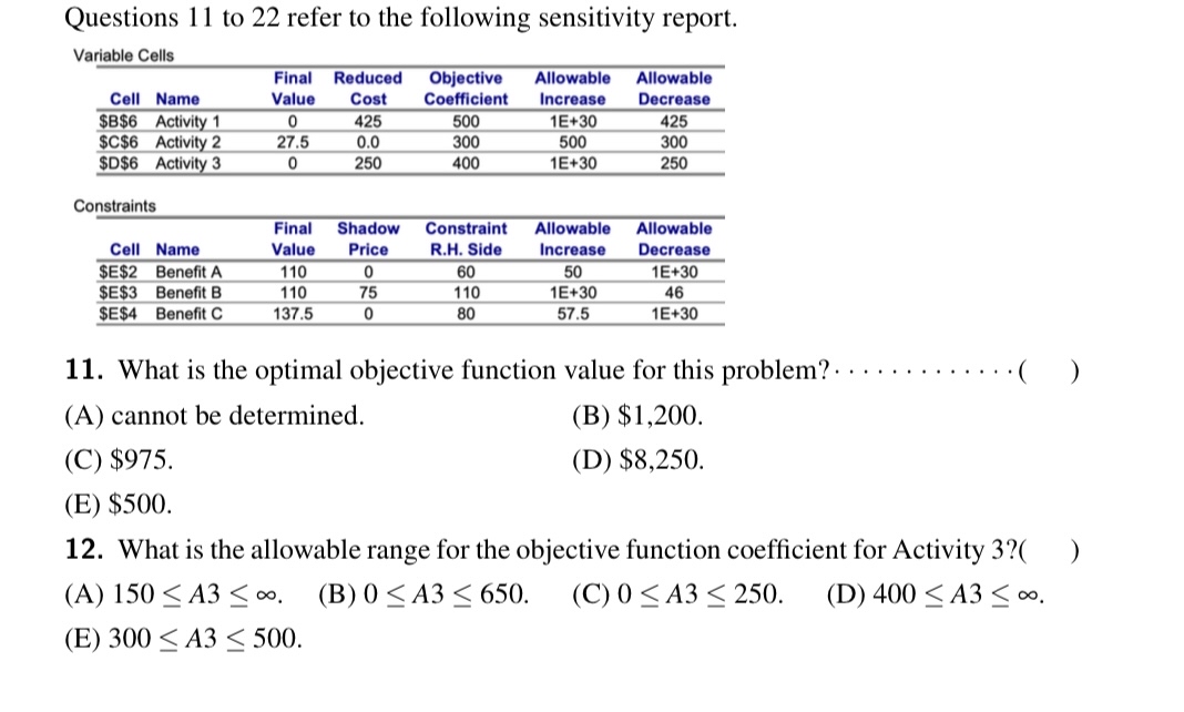 Questions 1 1 to 2 2 refer to the following