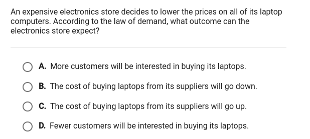 An expensive electronics store decides to lower