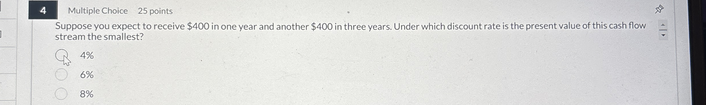 4 Multiple Choice 2 5 points Suppose you expect