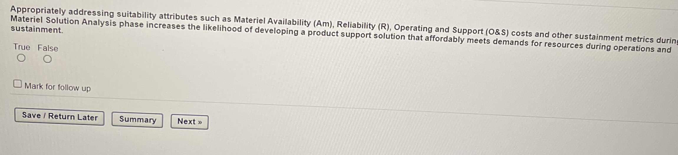 Appropriately addressing suitability attributes