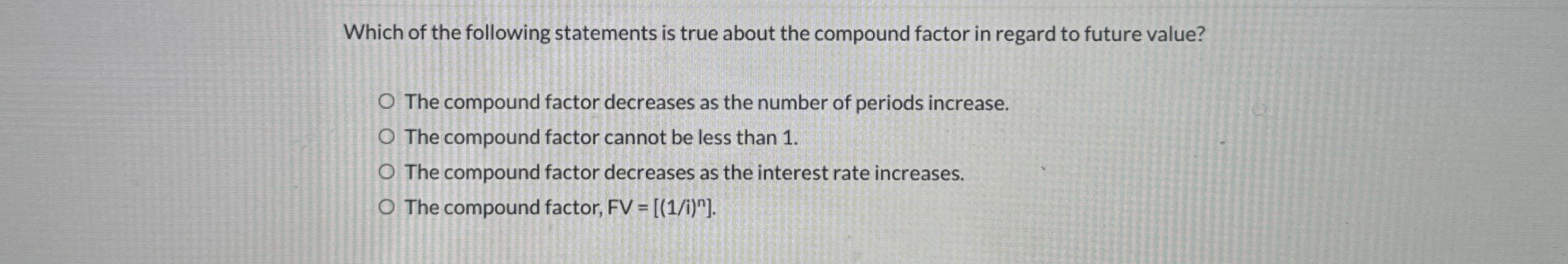 Which of the following statements is true about