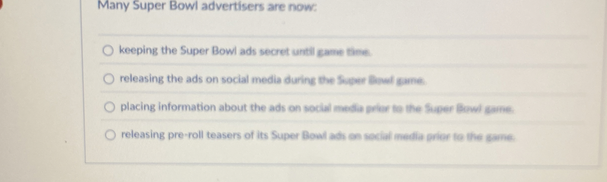 Many Super Bowl advertisers are now: keeping the